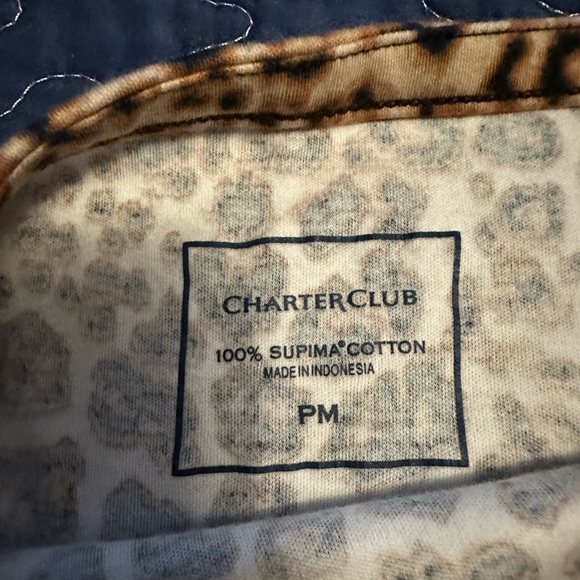 Animal print charter club PM petite medium top - Picture 5 of 14